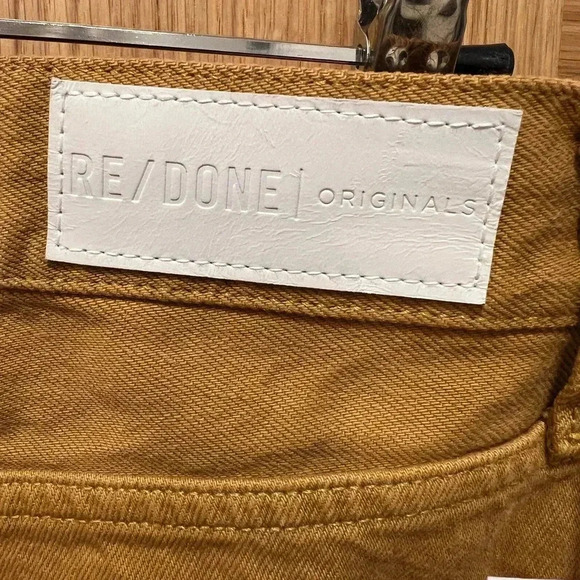 RE/DONE Original Womens jeans size 25, Earthen Gold, NWT - Picture 4 of 8